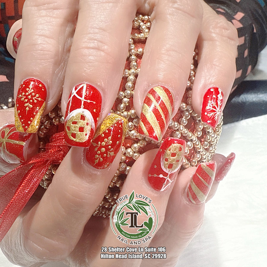 Winter Nails at True Loves HHI Nail and Spa